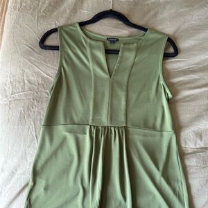 Ann Taylor Olive Sleeveless Blouse